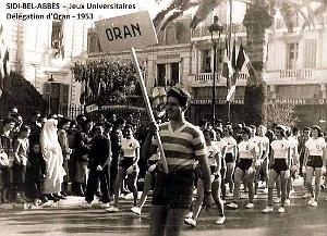 Sidi-Bel-Abbes - Jeux Universitaires - Delegation d'Oran - 1953